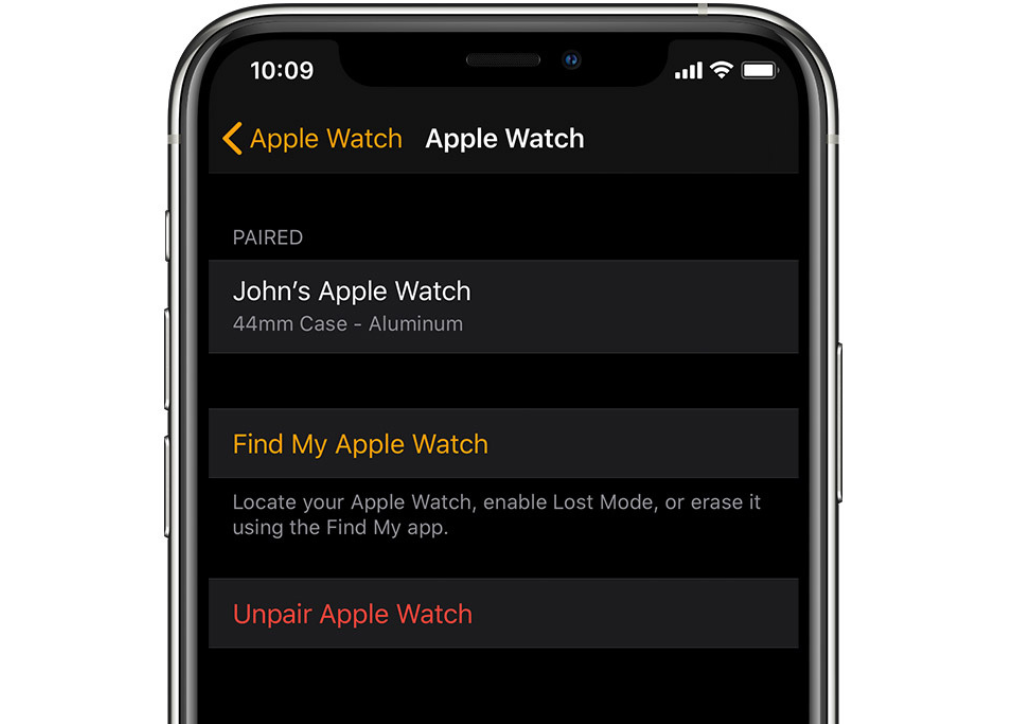 How to unpair apple watch