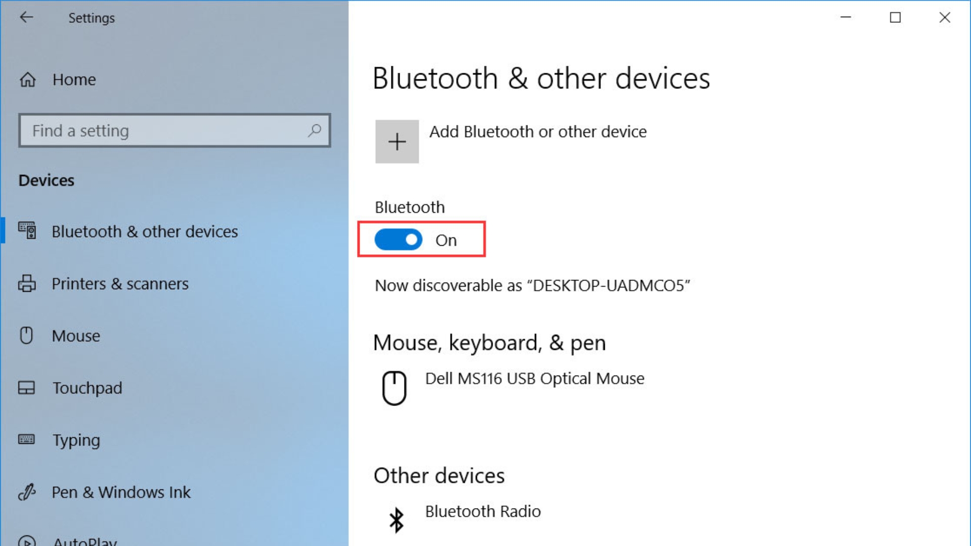 Turn-on-Bluetooth-Using-the-Control-Panel