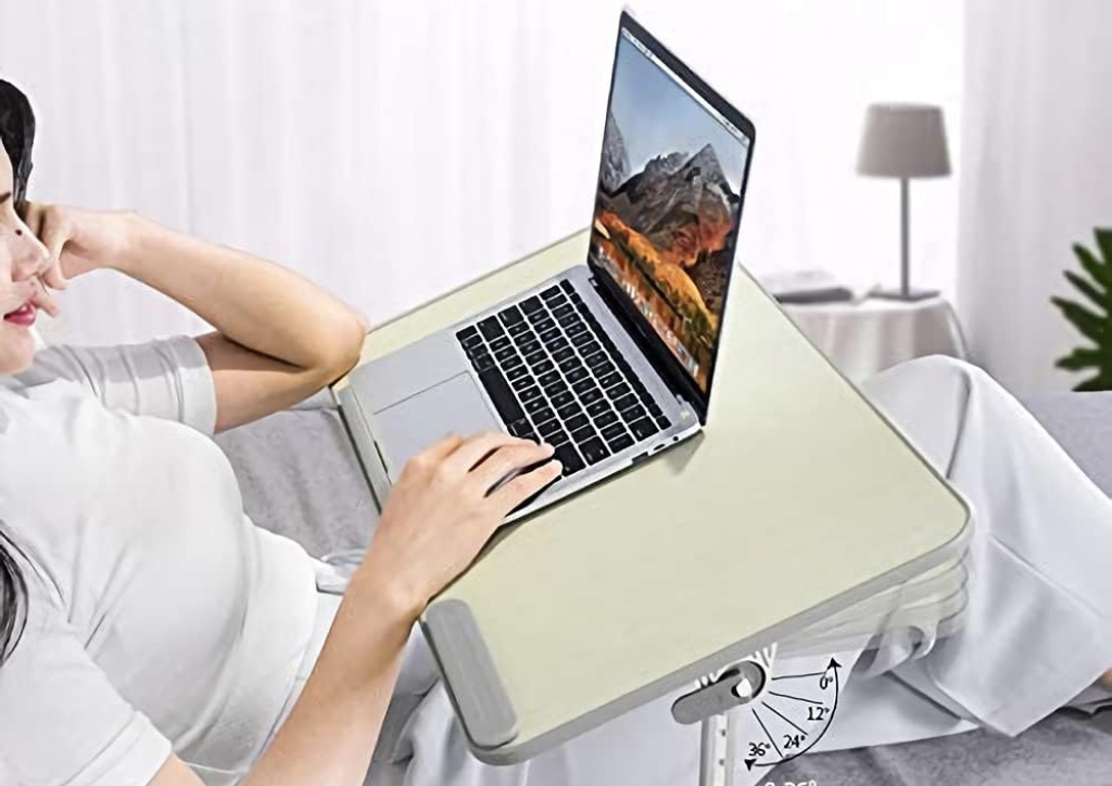 Amazon Basics Adjustable Tray Table Lap Desk